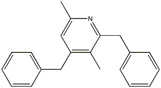 2,4-Dibenzyl-3,6-dimethylpyridine Struktur