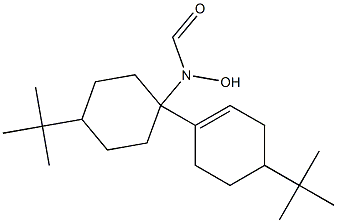 N-Hydroxy-N-[4-tert-butyl-1-(4-tert-butyl-1-cyclohexenyl)cyclohexyl]formamide Struktur