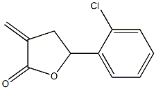 5-(2-Chlorophenyl)-4,5-dihydro-3-methylenefuran-2(3H)-one Struktur