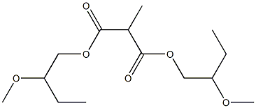 Methylmalonic acid bis(2-methoxybutyl) ester Struktur