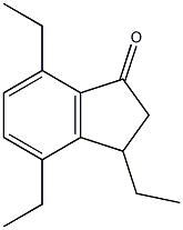 3,4,7-Triethylindan-1-one Struktur