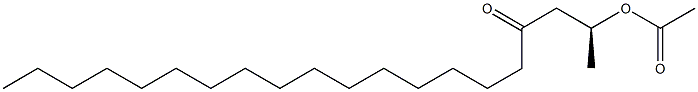 (-)-Acetic acid (S)-4-oxoicosane-2-yl ester Struktur