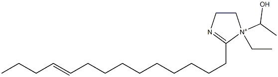 1-Ethyl-1-(1-hydroxyethyl)-2-(10-tetradecenyl)-2-imidazoline-1-ium Struktur