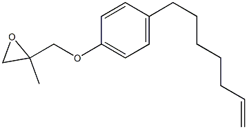 4-(6-Heptenyl)phenyl 2-methylglycidyl ether Struktur