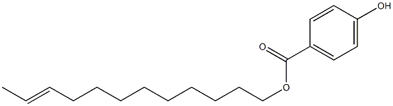 4-Hydroxybenzoic acid 10-dodecenyl ester Struktur