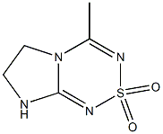 6,7-Dihydro-4-methyl-8H-imidazo[2,1-c][1,2,4,6]thiatriazine 2,2-dioxide Struktur