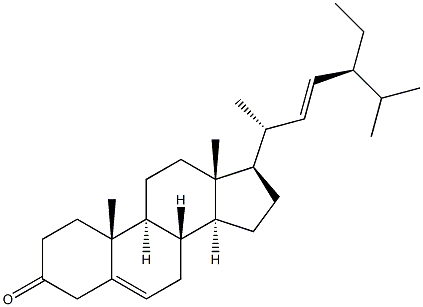 (22E)-Stigmasta-5,22-dien-3-one Struktur