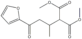 2-[4-Oxo-4-(furan-2-yl)butan-2-yl]malonic acid dimethyl ester Struktur