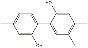 4,4',5-Trimethyl-1,1'-biphenyl-2,2'-diol Struktur