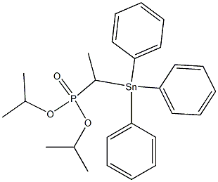 1-(Triphenylstannyl)ethylphosphonic acid diisopropyl ester Struktur