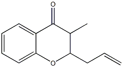 2,3-Dihydro-3-methyl-2-(2-propenyl)-4H-1-benzopyran-4-one Struktur