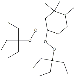 3,3,4-Trimethyl-1,1-bis(1,1-diethylpropylperoxy)cyclohexane Struktur