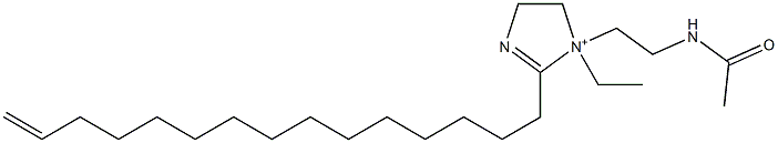 1-[2-(Acetylamino)ethyl]-1-ethyl-2-(14-pentadecenyl)-2-imidazoline-1-ium Struktur