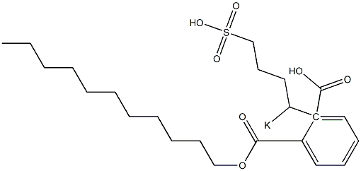 Phthalic acid 1-undecyl 2-(1-potassiosulfobutyl) ester Struktur