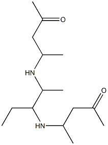 4,4'-[(1-Ethyl-2-methyl-1,2-ethanediyl)diimino]bis(2-pentanone) Struktur