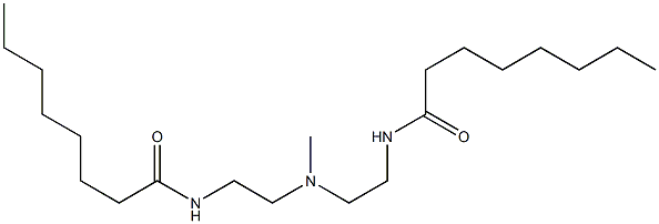 N,N'-[Methyliminobis(2,1-ethanediyl)]bis(octanamide) Struktur