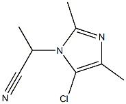 5-Chloro-1-(1-cyanoethyl)-2,4-dimethyl-1H-imidazole Struktur