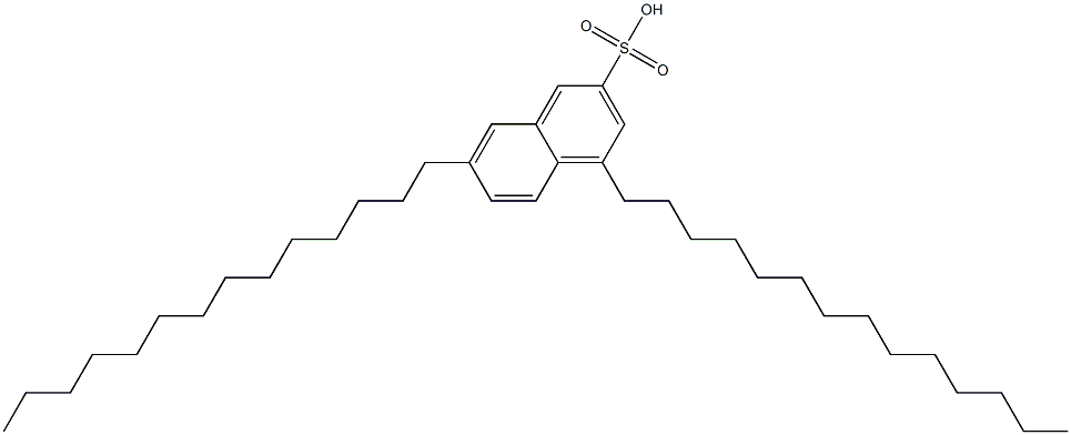 4,7-Ditetradecyl-2-naphthalenesulfonic acid Struktur