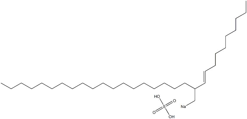 Sulfuric acid 2-(1-decenyl)henicosyl=sodium ester salt Struktur