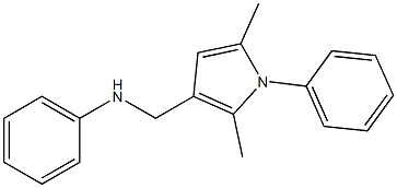 N-Phenyl-1-(phenyl)-2,5-dimethyl-1H-pyrrole-3-methanamine Struktur