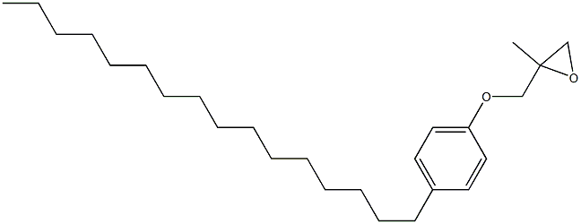 4-Hexadecylphenyl 2-methylglycidyl ether Struktur