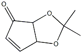 2,2-Dimethyl-3a,6a-dihydro-4H-cyclopenta-1,3-dioxol-4-one Struktur