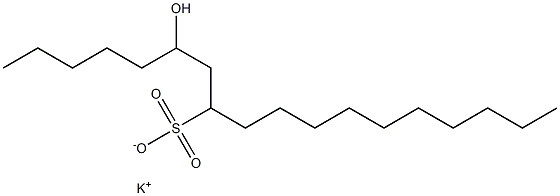 6-Hydroxyoctadecane-8-sulfonic acid potassium salt Struktur