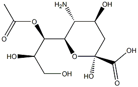 7-O-Acetylneuraminic acid Struktur