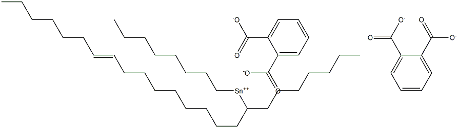 Bis[phthalic acid 1-(9-hexadecenyl)]dioctyltin(IV) salt Struktur