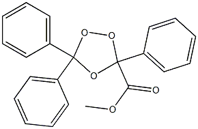 3,5,5-Triphenyl-1,2,4-trioxolane-3-carboxylic acid methyl ester Struktur