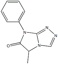 5-Methyl-7-phenyl-7H-imidazo[2,1-c]-1,2,4-triazol-6(5H)-one Struktur