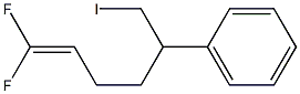 1,1-Difluoro-5-phenyl-6-iodo-1-hexene Struktur