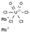 Rubidium tetrachlorodioxouranate(VI) Struktur