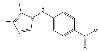 1-(p-Nitrophenylamino)-4,5-dimethyl-1H-imidazole Struktur