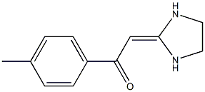 1-p-Tolyl-2-(imidazolidine-2-ylidene)ethanone Struktur