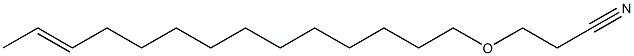 3-(12-Tetradecenyloxy)propiononitrile Struktur