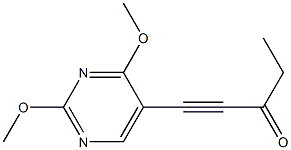 5-(3-Oxo-1-pentynyl)-2,4-dimethoxypyrimidine Struktur