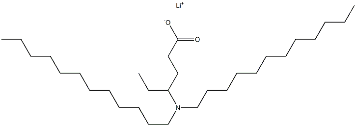 4-(Didodecylamino)hexanoic acid lithium salt Struktur