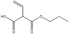 Vinylmalonic acid hydrogen 1-propyl ester Struktur