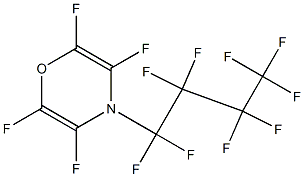 2,3,5,6-Tetrafluoro-4-(nonafluorobutyl)-4H-1,4-oxazine Struktur