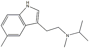 5-Methyl-3-[2-[methyl(isopropyl)amino]ethyl]-1H-indole Struktur