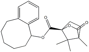 (1S)-4,7,7-Trimethyl-3-oxo-2-oxabicyclo[2.2.1]heptane-1-carboxylic acid (5,6,7,8,9,10-hexahydrobenzocycloocten)-10-yl ester Struktur