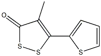 5-(2-Thienyl)-4-methyl-3H-1,2-dithiol-3-one Struktur