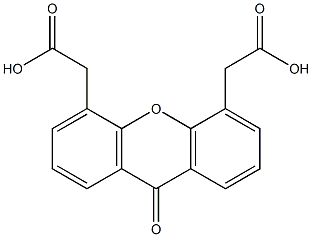 9-Oxo-9H-xanthene-4,5-diacetic acid Struktur