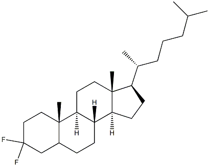 3,3-Difluorocholestane Struktur