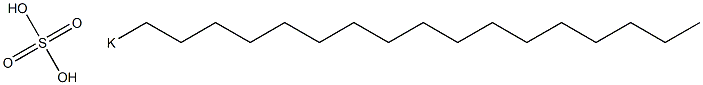 Sulfuric acid heptadecyl=potassium salt Struktur