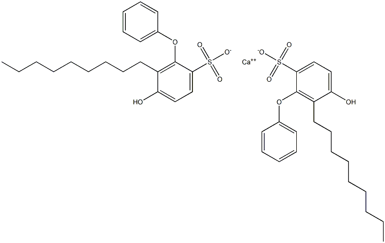 Bis(5-hydroxy-6-nonyl[oxybisbenzene]-2-sulfonic acid)calcium salt Struktur