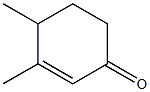 3,4-Dimethyl-2-cyclohexen-1-one Struktur