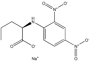 [R,(-)]-2-(2,4-Dinitroanilino)valeric acid sodium salt Struktur