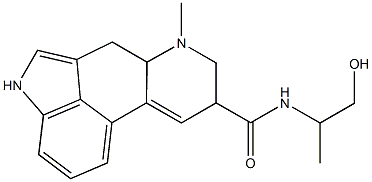 9-(2-Hydroxy-1-methylethylcarbamoyl)-4,6,6a,7,8,9-hexahydro-7-methylindolo[4,3-fg]quinoline Struktur